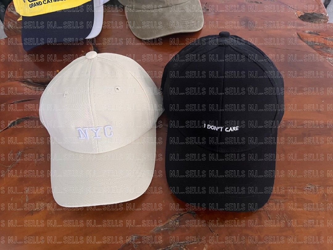BUY 1 TAKE 1 Assorted Embroidered Baseball Caps (Category: Caps & Hats) located in Taguig. Submitted by nj_sells (Listing ID 1466831203, Image 1). Description: FS: 📍BUY 1 TAKE 1 Assorted Embroidered Baseball Caps 💲Selling Price: Php 350 + sf, Php 200 +sf (each) 📌Location: Taguig City 🧾Mode of Payment: Cash, Gcash ✔️Condition: 10/10 📦Courier: Grab/Lalamove.