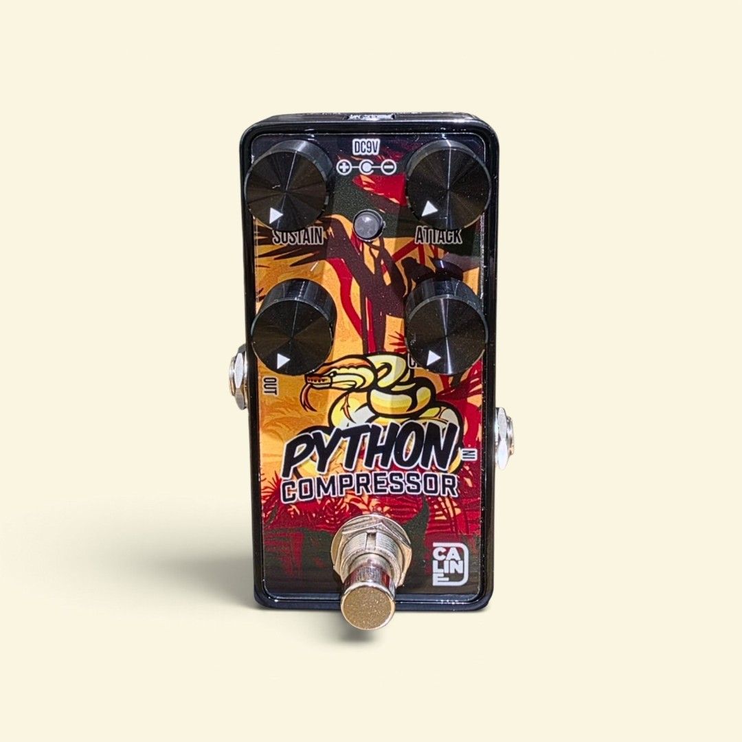 Caline G012 Python Compressor Guitar Effect Pedal True Bypass (Category: Music Accessories) located in Quezon City. Submitted by siricaaron (Listing ID 1466813437, Image 1). Description: Effect Type Compressor Included Effects Compressor Effects Controls sculpting controls Product Type Effects Pedal Subtype Compressor pedal Type Highlights Mini Size Audio Processing Highlights Compressor Design Highlights Mini, Compact Dimensions Mini format Weig