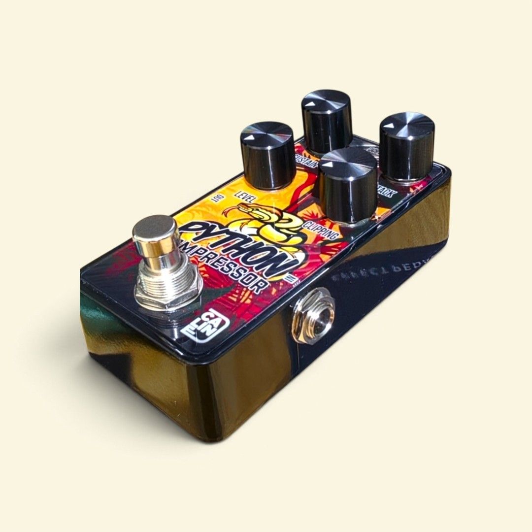 Caline G012 Python Compressor Guitar Effect Pedal True Bypass (Category: Music Accessories) located in Quezon City. Submitted by siricaaron (Listing ID 1466813437, Image 3). Description: Effect Type Compressor Included Effects Compressor Effects Controls sculpting controls Product Type Effects Pedal Subtype Compressor pedal Type Highlights Mini Size Audio Processing Highlights Compressor Design Highlights Mini, Compact Dimensions Mini format Weig