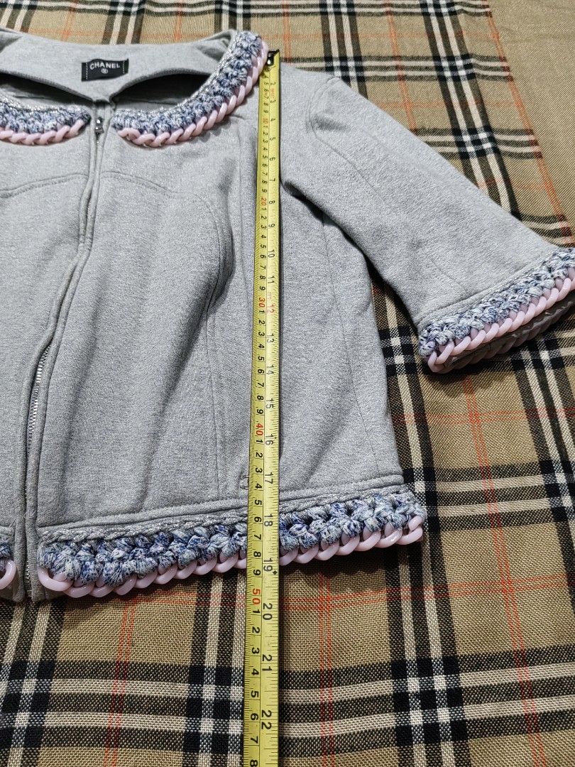 CANEL (Category: Coats, Jackets and Outerwear) located in Baguio. Submitted by curated_luxe_brandeds (Listing ID 1466878890, Image 3). Description: CHANEL DIMENSION :L19 X W18 FITS XS TO SMALL WOMENS SIZE 36 ON TAG SEE PICS FOR DETAILS EXCELLENT CONDITION COLOR MAY VARY DUE TO LIGHTING MOP BDO /GCASH NO COD /COP PHYSICAL STORE :STALL 324A THIRD FLOOR SKYWORLD SESSION ROAD BAGUIO CITY FB PAGE /CAROUSELL : curated_luxe_brandeds FACEBOOK SELLING ACC