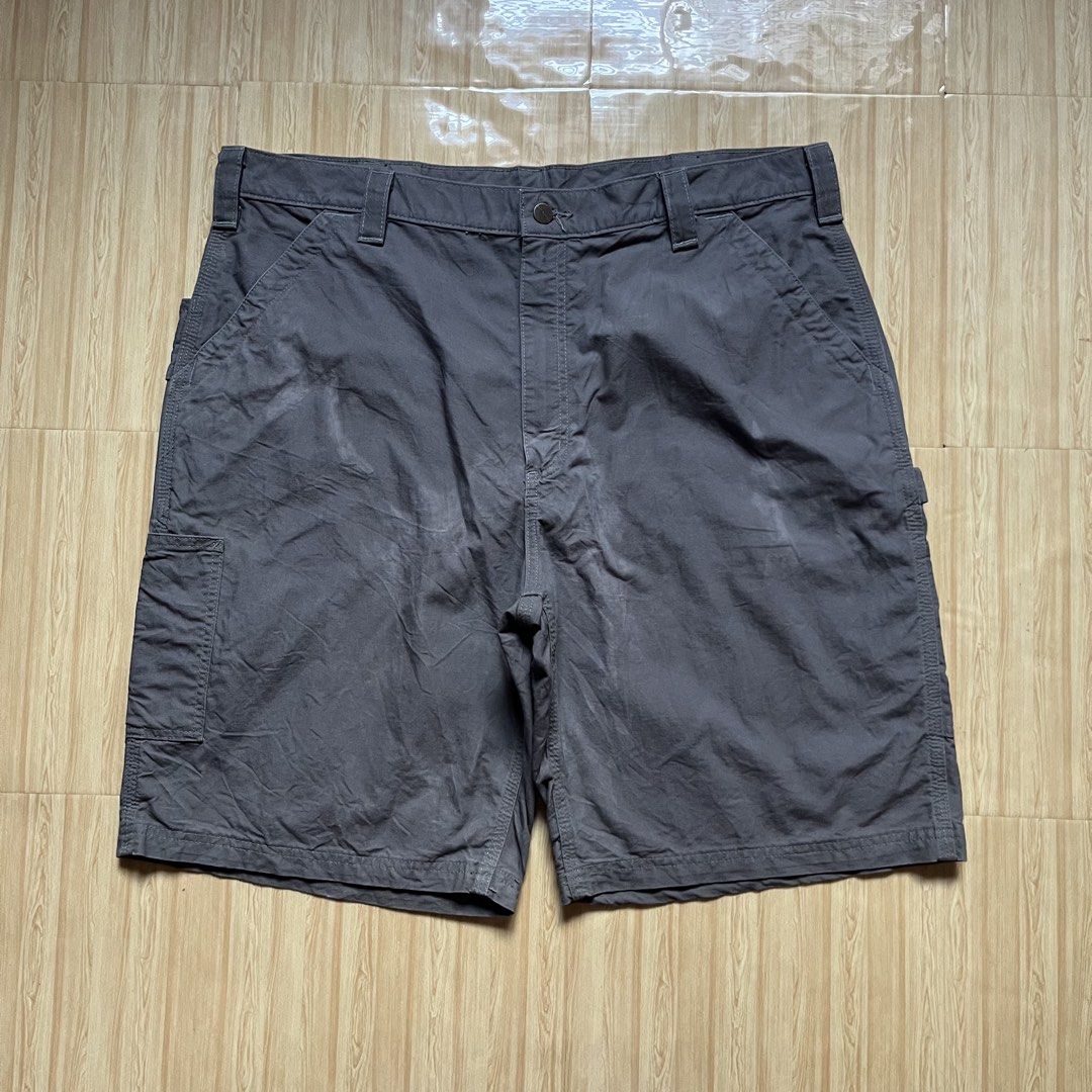 Carhartt B147 Original Fit Carpenter Short (Category: Shorts) located in Hagonoy. Submitted by ianthrift_ph (Listing ID 1466774043, Image 2). Description: complete tags/authentic 38 to 40 waistline 23.5 length fair condition color rate 8/10 issue see pictures .
