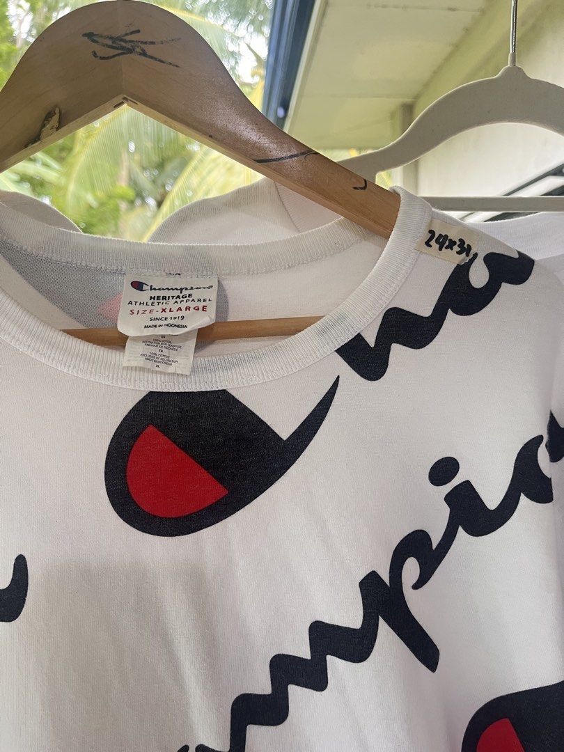 Champion AOP (Category: Activewear) located in Tabogon. Submitted by offtherack.1 (Listing ID 1466871020, Image 2). Description: CHAMPION 2xl dimes: 24x31 no issue .