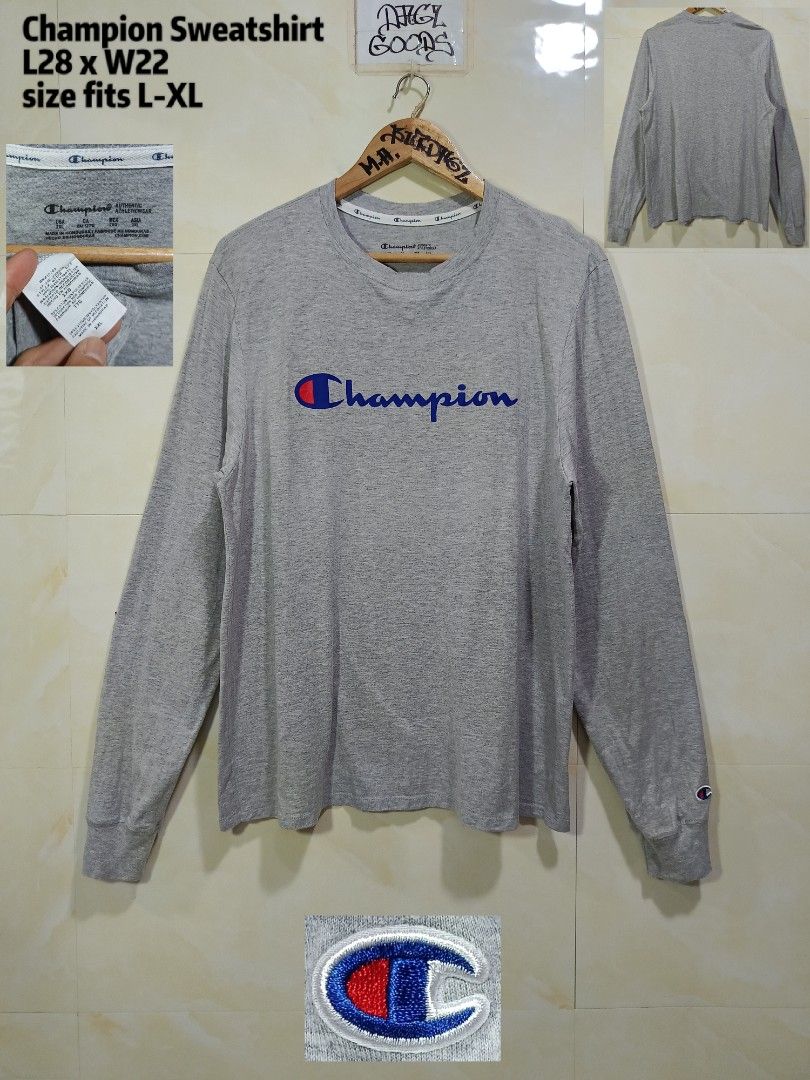 champion longsleeves (Category: Tshirts & Polo Shirts ) located in Talisay. Submitted by burdagz13 (Listing ID 1466926538, Image 1). Description: condition: good as new colorrate: 10-10 issue: none 💸 First pay basis only 🚀 J&T shipping nationwide (doortodoor).