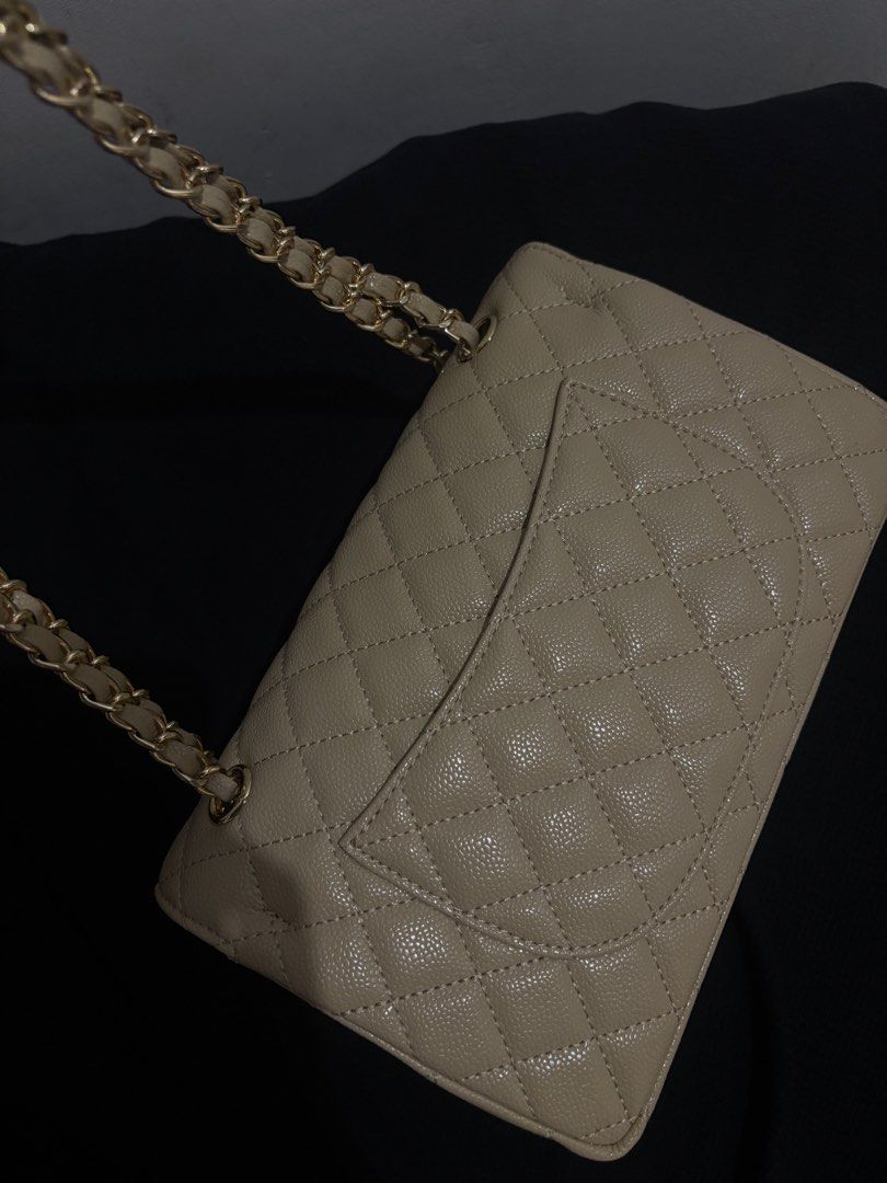 chanel bag beige (Category: Sling Bags) located in Quezon City. Submitted by myshop.galore (Listing ID 1466788906, Image 3). Description: hi may ganito na kasi akong color this is a gift selling for low price dents on the side.