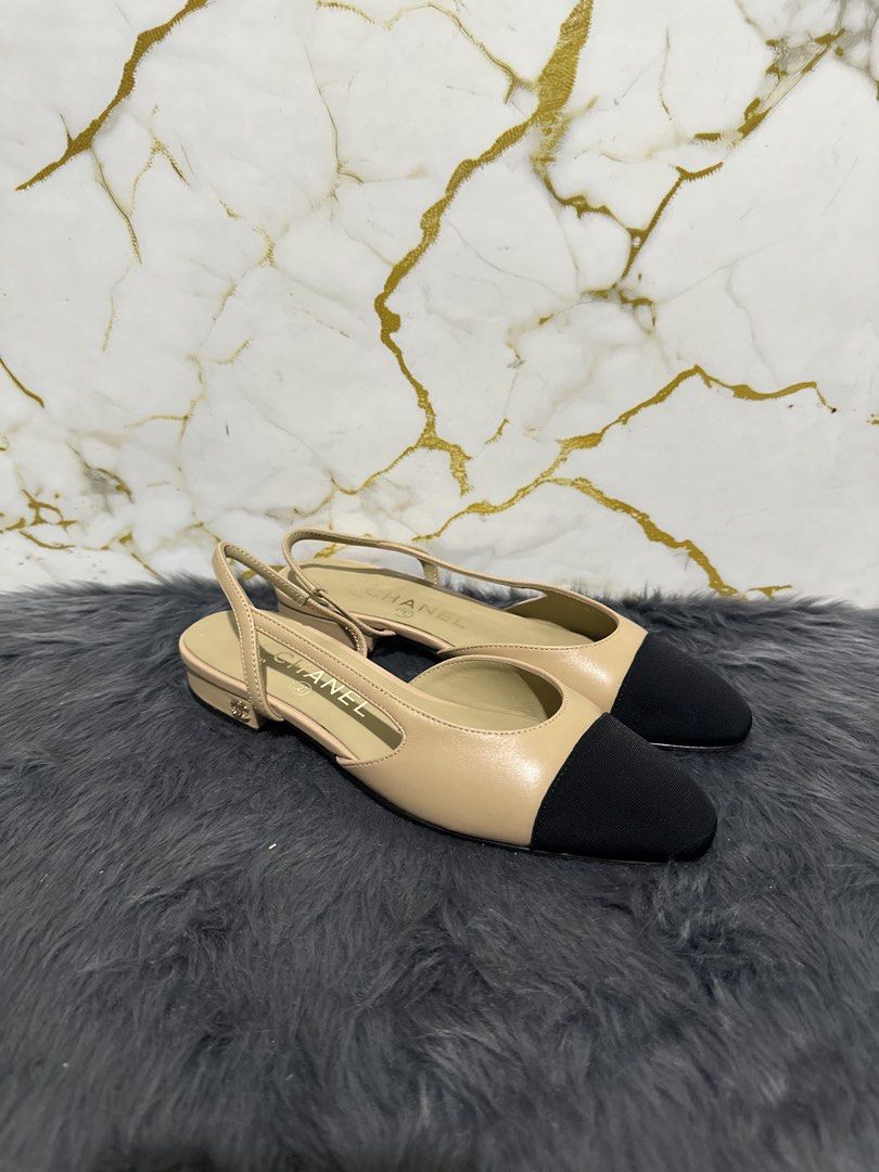 chanel slingback (Category: Flats & Sandals) located in Marikina City. Submitted by georgiaprelovestuff (Listing ID 1466883972, Image 2). Description: Size 37 PLEASE READ BEFORE MAKING AN OFFER: 🔹No inclusions since this is preloved 🔹NO to low ballers please 🔹NO meetups due to busy schedule 🔹If you make an offer, please get the item let's not waste each other's time 🔹NO return NO exchange NO cancellation 🔹Please manage your expectation sinc