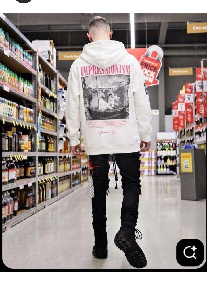 Check out 'AUTHENTIC Off-White Impressionism Boat', available at PHP 1,500 on (Category: Coats, Jackets and Outerwear) located in Manila. Submitted by mikahelmen14622 (Listing ID 1466892970, Image 1). Description: Check out 'AUTHENTIC Off-White Impressionism Boat', available at PHP 1,500 on with wesline 21 Lenght 27 fittings is Large Excellent Condition issue 0..