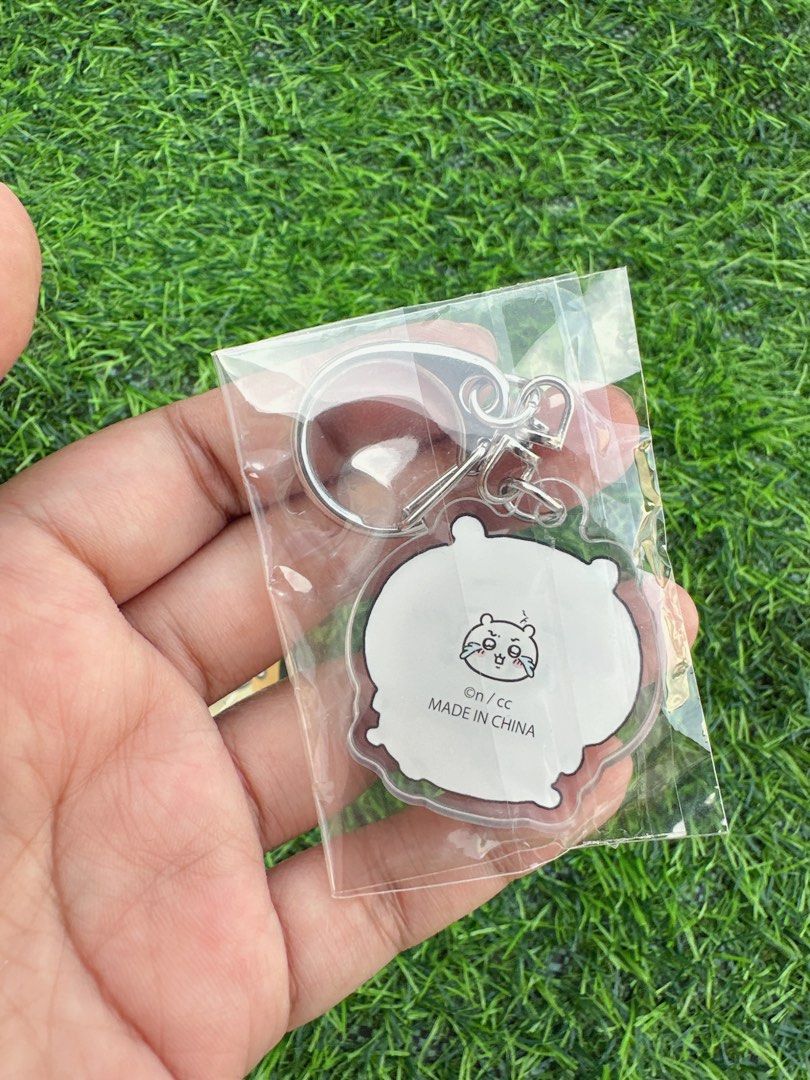 Chiikawa Anime Acrylic Keychains Set (Category: Character Goods) located in Manila. Submitted by ronoarabbit.ph (Listing ID 1466888846, Image 3). Description: ✔️ 2-pc set - Condition: Brand new, sealed in individual plastic packaging - Design: Cute Chiikawa characters and an armored figure with clear double-sided printing - Hardware: Durable silver-tone clasp - Freebie: Includes a small bonus sticker sheet - Perfect for: Bag charms, key rings, or