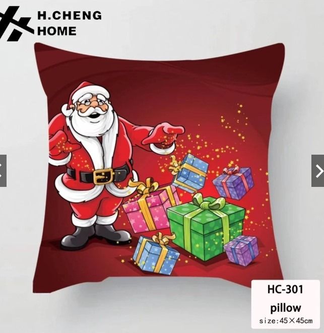 CHRISTMAS PILLOWCASE (Category: Bedding & Towels) located in Caloocan City. Submitted by rarewhale_487098 (Listing ID 1466844105, Image 1). Description: Product Details: Material: Cotton+Polyester Size: 45cmX4 5cm (18inchX18inch) Package includes: 1PCS Pillowcase (not including the inside of the pillow) According to the quantity of goods you buy Precautions: 1.Because of monitor differences, there may be color differences 2.Because the pillowcase