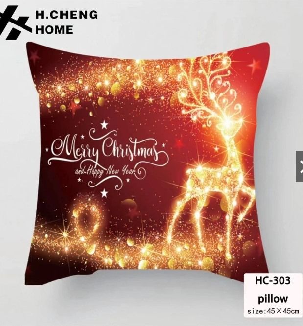 CHRISTMAS PILLOWCASE (Category: Bedding & Towels) located in Caloocan City. Submitted by rarewhale_487098 (Listing ID 1466844105, Image 3). Description: Product Details: Material: Cotton+Polyester Size: 45cmX4 5cm (18inchX18inch) Package includes: 1PCS Pillowcase (not including the inside of the pillow) According to the quantity of goods you buy Precautions: 1.Because of monitor differences, there may be color differences 2.Because the pillowcase