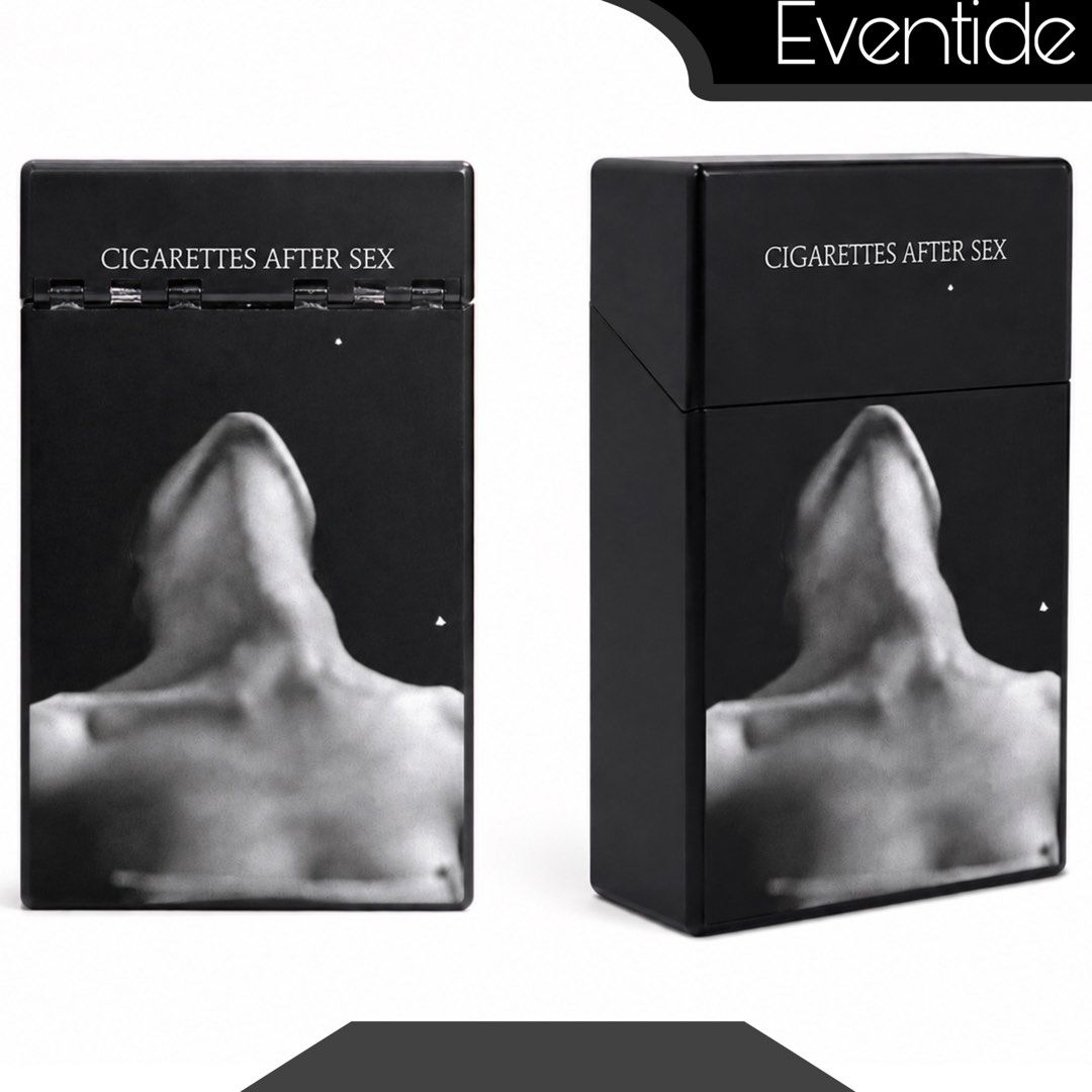 Cigarettes After Sex Black Cigarette Case (Category: Vintage Collectibles) located in Manila. Submitted by yaboidreck (Listing ID 1466822575, Image 1). Description: Cigarettes Box (Cigarettes after Sex)/Multi-Purpose Storage Box Not affiliated to any CAS official Merchandise, Size: 3.82inches in height x 2.48inches in length x 1.14inches in width. Can be used to store: • Cigarettes and a lighter (Can fit whole Pack of Cigarettes • Folded cash and