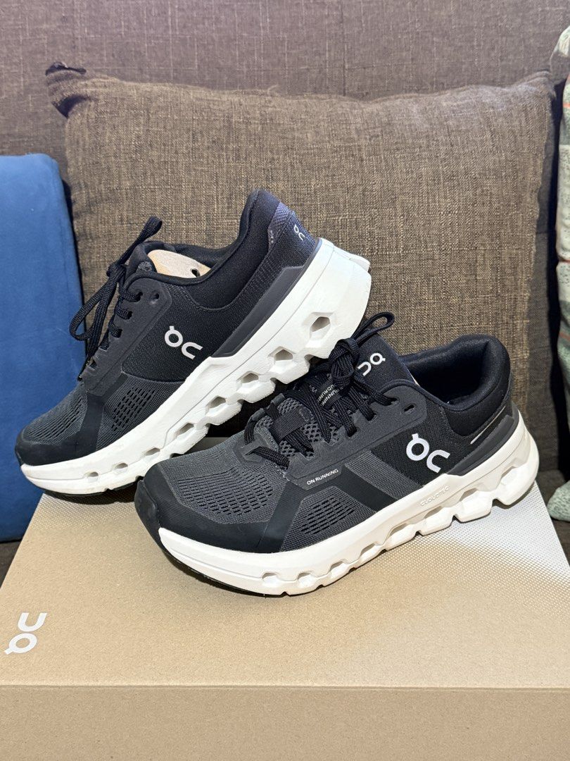 On Cloudrunner 2 Womens - US 5.5 Eclipse | Black (Category: Sneakers) located in Ilagan. Submitted by ownershub (Listing ID 1466776558, Image 1). Description: Original On Cloudrunner 2 Bought at official On store color: Eclipse Black size: US 5.5 womens condition : can pass as Brand New, used only 3x with box and shoe insert negotiable price for sure buyer rfs: not my style, rarely used.