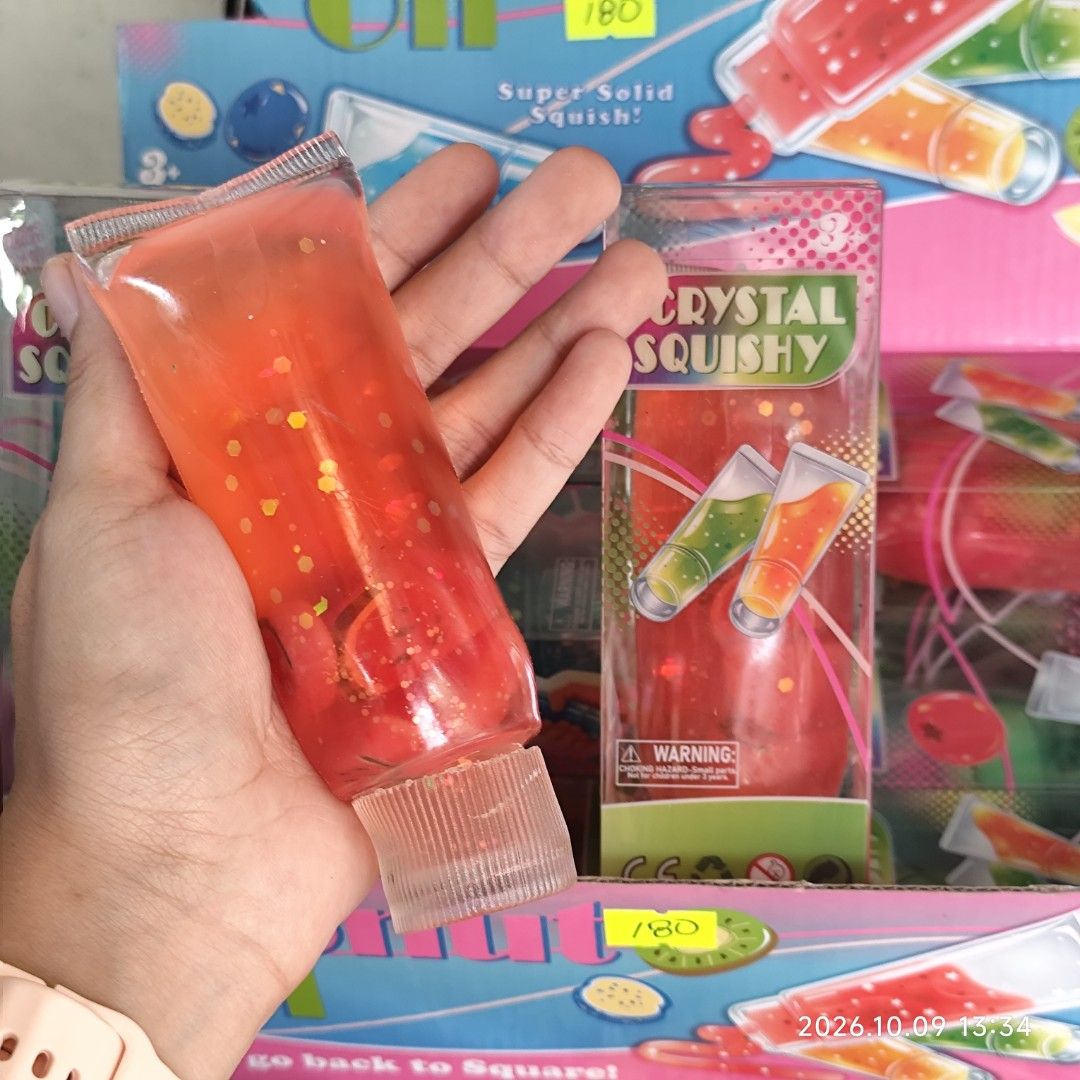 Coconut oil Squishy TOOTHPASTE Crystal Squeeze Toys (Category: Interactive Toys) located in Manila. Submitted by hzdeclutterstuffscollectionsph (Listing ID 1466839697, Image 1). Description: 🔴please send 📩 on my blue app HZ STATIONERY due to reply limit ni caro ✨180 each with acrylic box Available colors: 🔴Red & 🔵Blue NO COD - Pick up / Book to deliver G•Cash / Cash on pick up.