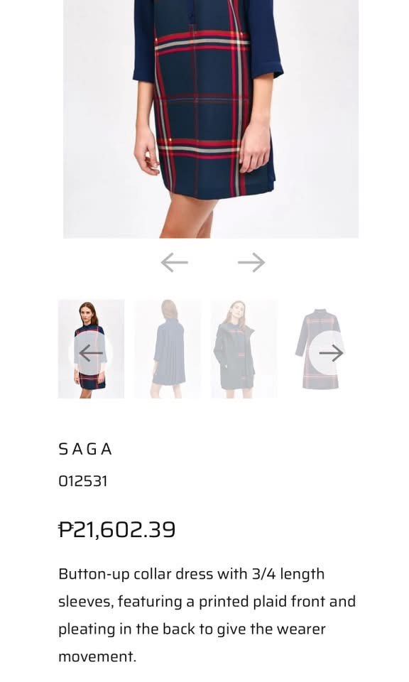 COP COPINE SAGA MINI DRESS (Category: Dresses) located in Davao. Submitted by ronz31 (Listing ID 1466946011, Image 2). Description: PTPA/FS COP. COPINE SAGA BUTTON MINI DRESS LEGIT/MED VGOOD CONDI 9/10 DM📩.