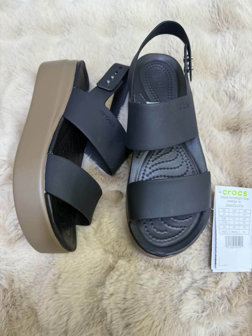 Crocs Brooklyn Low Wedge Sandals Multiple Colors Available (Category: Flats & Sandals) located in Manila. Submitted by khielnatha93179 (Listing ID 1466795225, Image 3). Description: - Authentic quality / Top grade - Size 35 to 40 - Brand new - Lite Ride foam foot beds for maximum cushioning - Two-strap upper with adjustable heel strap - Lightweight platform wedge sole - Perfect for everyday casual wear and walking - Multiple colors available.