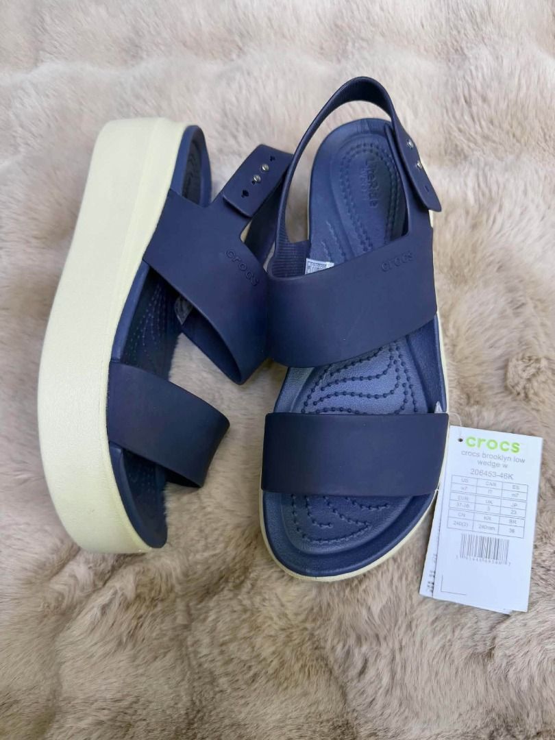 Crocs Brooklyn Low Wedge Sandals Multiple Colors Available (Category: Flats & Sandals) located in Manila. Submitted by khielnatha93179 (Listing ID 1466795225, Image 2). Description: - Authentic quality / Top grade - Size 35 to 40 - Brand new - Lite Ride foam foot beds for maximum cushioning - Two-strap upper with adjustable heel strap - Lightweight platform wedge sole - Perfect for everyday casual wear and walking - Multiple colors available.