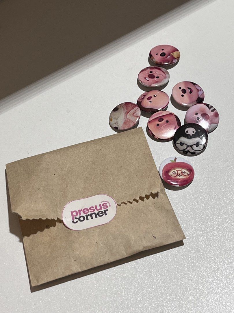 Custom Badge Buttons Pins Handcrafted (Category: Handmade Craft) located in San Mateo. Submitted by preciousguardiano13 (Listing ID 1466961976, Image 3). Description: Customize your own button pins! Send me your design, and I’ll make it happen. 📌 25mm Button Pins — ₱10 each (min of 20pcs) Pre-orders are now open! 💌 Message me for details. 📍 San Mateo, Rizal MOD: J&T Express (Nationwide) | Lalamove Pick-up: Available 📌 Shop Policies: * STRICTL
