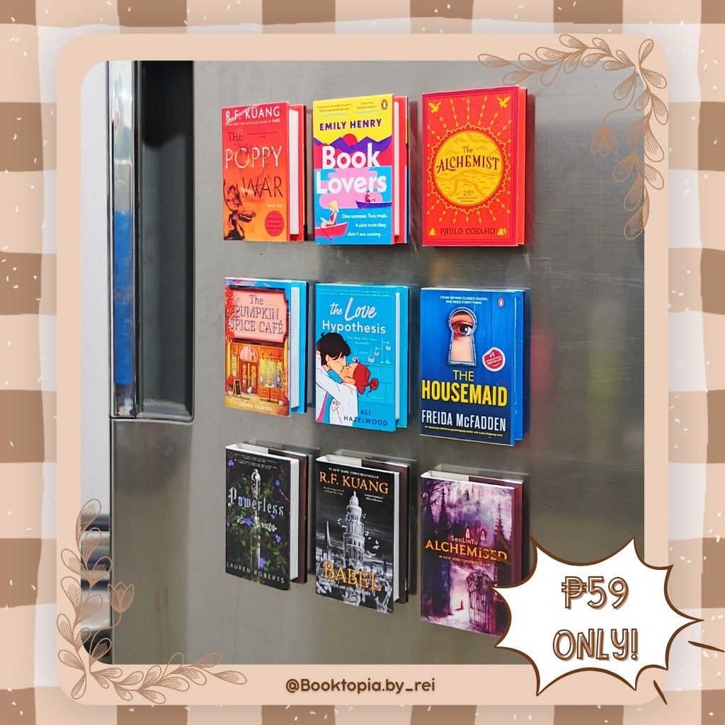 Customizable Mini Fridge Magnetic Books (Category: Storybooks) located in Binalonan. Submitted by booktopia_by_rei (Listing ID 1466784901, Image 1). Description: Your favorite books in mini form! Perfect for collections, gifts, or adding bookish charm to your fridge! ✨ MADE JUST FOR YOU! Send us your favorite titles, and we’ll turn them into adorable mini book decorations! 📩 DM us to order! 🫶.