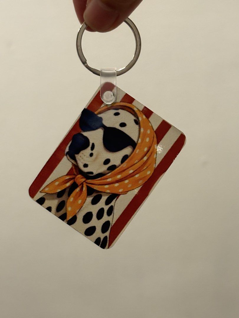 Customized Quote and Art Keychains (Category: Handmade Craft) located in Mandaluyong City. Submitted by shopwithjuu (Listing ID 1466798022, Image 3). Description: Super cute aesthetic keychains available in 4 designs: 'Ugh' quote, 'No Bad Days', Dalmatian in a headscarf, and Breakfast Club croissant. Features a sturdy metal keyring and clear strap. Perfect for keys and bags. Available as a set or individually—message me for your preferred design!