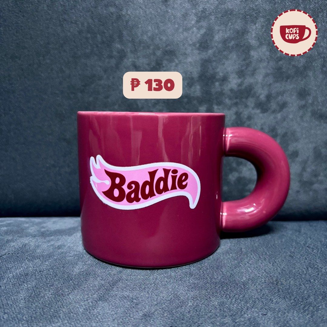 Cute Pink Ceramic Mug with Round Handle (Category: Coffee & Tea Tableware) located in General Trias. Submitted by dddddaph (Listing ID 1466832571, Image 1). Description: - Color: Maroon with glossy finish - Comfort: Thick, rounded handle for an easy and comfortable grip LOCATION: General Trias City, Cavite MOD: Lalamove/ J&T 📌 Please Read Before Ordering: * These are factory pull-out mugs, so minor imperfections may be present. * Rest assured th