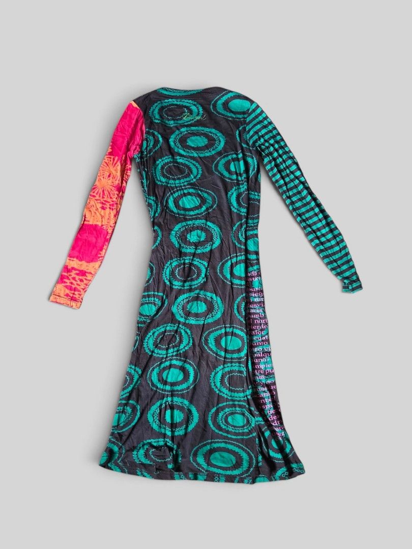 Desigual Multicolor Long Sleeve Patterned Dress (Category: Dresses) located in Rizal. Submitted by stoo_cee (Listing ID 1466902223, Image 2). Description: [ ] Vintage Desigual* Dress 13 x 42 Medium On Tag 9.5/10 issue: None 📩.