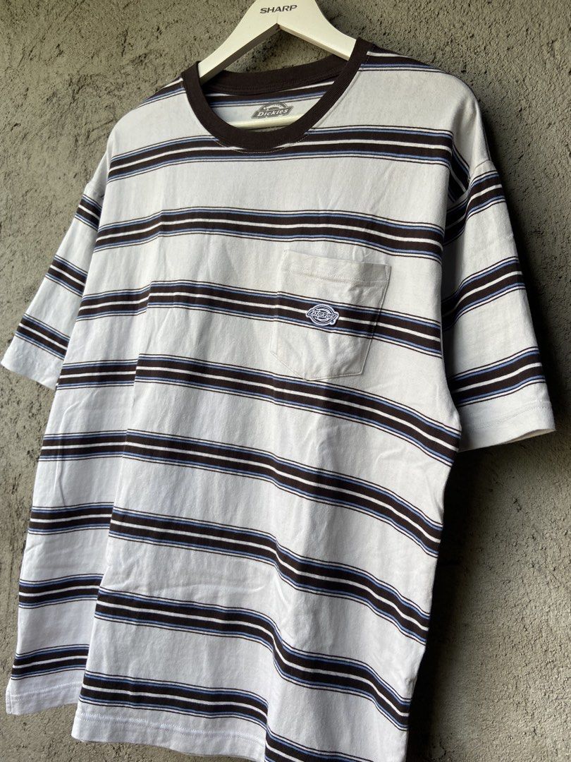 Dickies Striped 2 Patch Pocket Tee (Category: Formal Shirts) located in Cavite. Submitted by abasolo_jv (Listing ID 1466853849, Image 2). Description: Excellent Condition No issues no pinhole 10/10 Color rate Xl On tag 24x29 dimes try to offer .