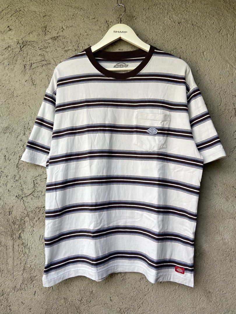 Dickies Striped 2 Patch Pocket Tee (Category: Formal Shirts) located in Cavite. Submitted by abasolo_jv (Listing ID 1466853849, Image 1). Description: Excellent Condition No issues no pinhole 10/10 Color rate Xl On tag 24x29 dimes try to offer .
