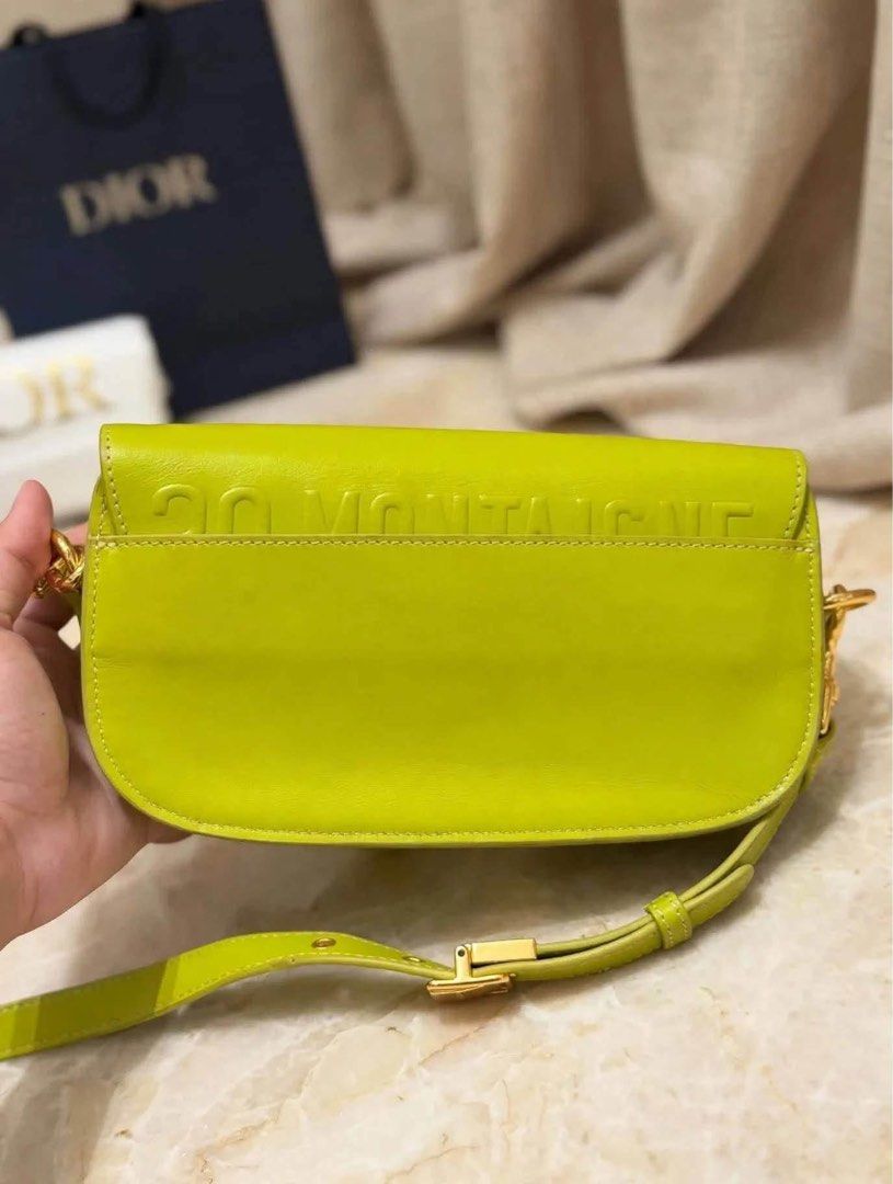 dior east west (Category: Shoulder Bags) located in Mandaluyong City. Submitted by kaikhaleb (Listing ID 1466828826, Image 3). Description: Dior East West Bobby Neon Green GHW complete inclusions, COA. 75,000.