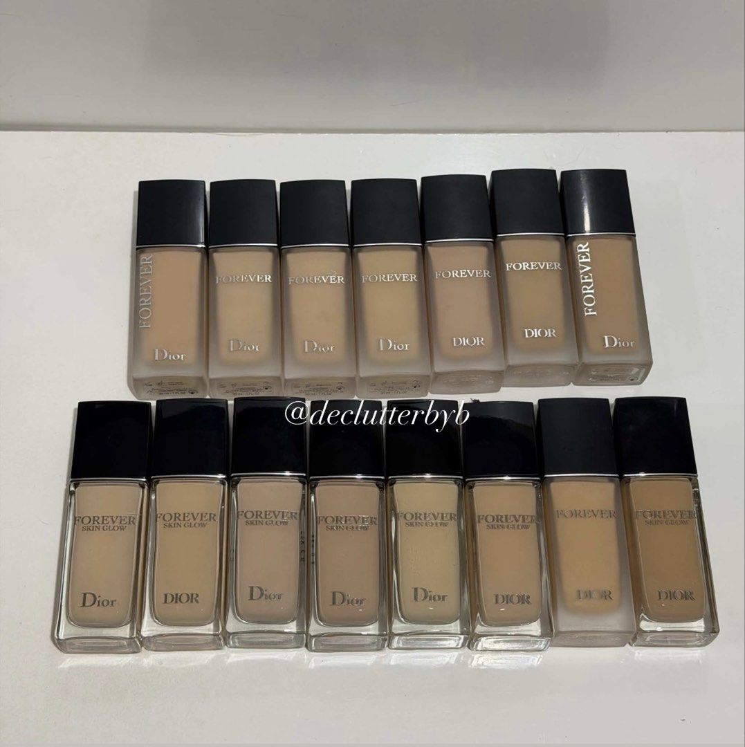 Dior Foundation Forever Matte & Forever Skin Glow Foundation (Category: Makeup) located in Caloocan City. Submitted by declutterbyb (Listing ID 1466783541, Image 1). Description: bottle only. authentic. money back if fake ❌ Dior Forever Matte Foundation 1N 1.5N 1.5W 2N 2W 2CR 2.5N Dior Forever Skin Glow Foundation 1CR 1W 1.5N 1.5W 2N 2.5W 2CR 3N 📍North Caloocan.
