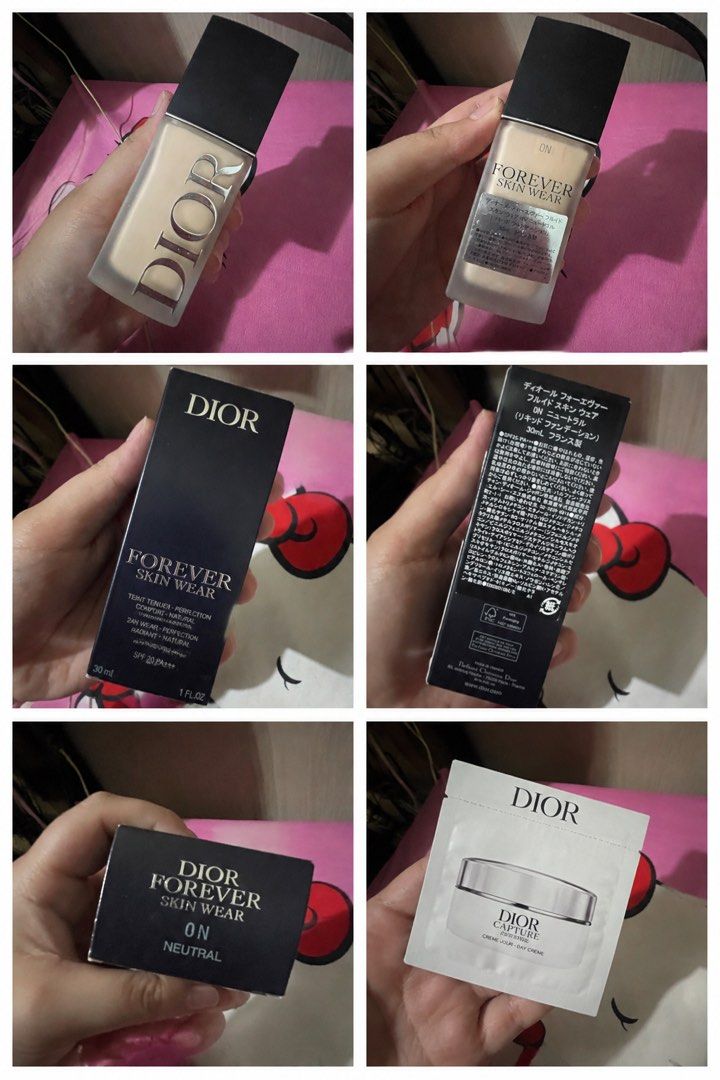 Dior Forever Skin Wear (Category: Makeup) located in Manila. Submitted by kimmy2522 (Listing ID 1466901579, Image 1). Description: Dior Forever Skin Wear With freebies Shade : 0N Used 1 Sobrang puti pala🥲 Pm for more info, *Taguig Can do lalamove, j&t.