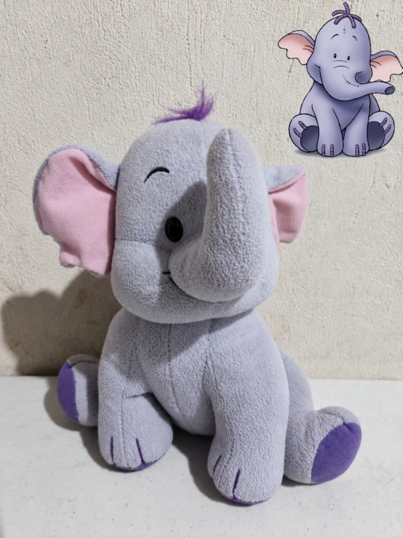 Disney - Lumpy the heffalump Plushie Toy (Category: Plushies & Soft Toys) located in Bacolod City. Submitted by room_reset_finds (Listing ID 1466896707, Image 1). Description: Preloved/ Vintage Plushie!! ‎• Condition: Preloved – may have minor signs of use, light fabric wear/scuffs, and slight discoloration from storage/age, but overall still in good condition •Recommend to clean it after receiving. ‎• Please expect some minor signs of aging, as 