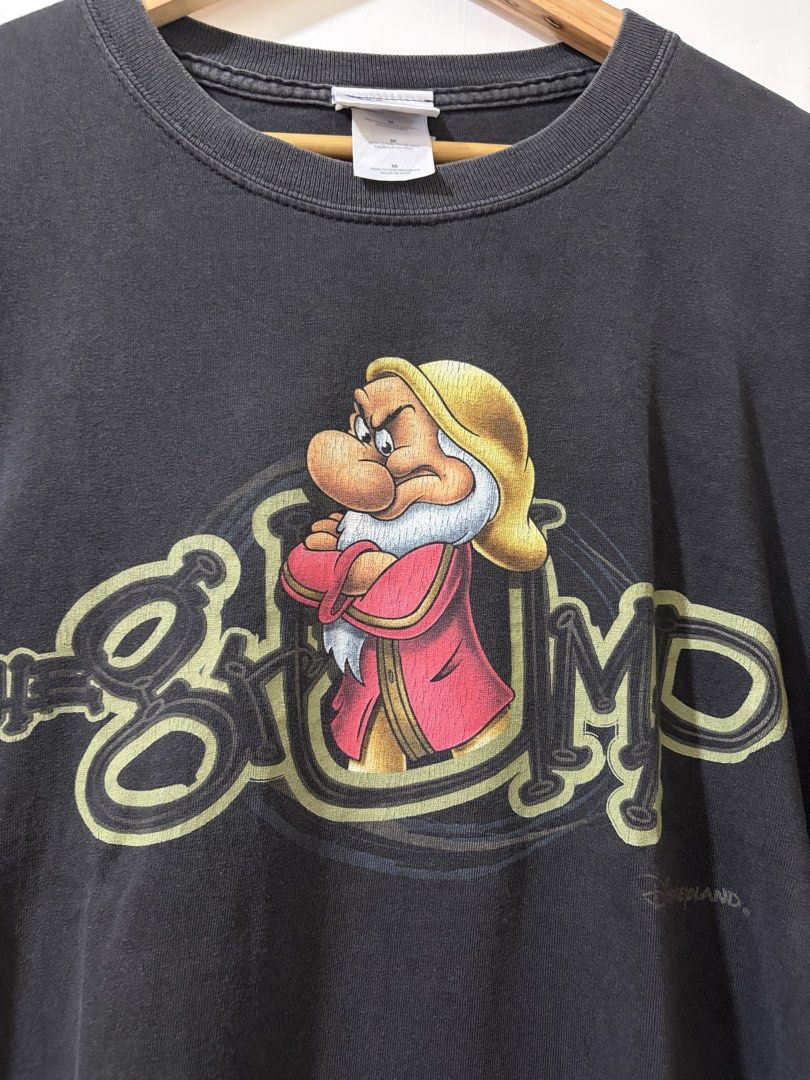 Disneyland Resort Grumpy Dwarf (Category: Tshirts & Polo Shirts ) located in Angono. Submitted by la_thrftvtg (Listing ID 1466819819, Image 2). Description: Size: M Measurements: 20x27 Issue: armpit holes, minimal hairlines.