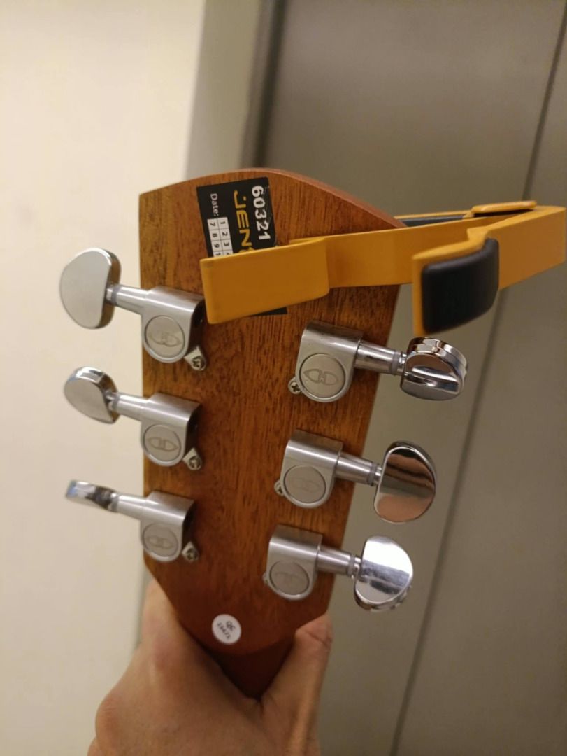 DND Nova Traveller Acoustic Guitars (Category: Musical Instruments) located in Caloocan City. Submitted by m.grace_05 (Listing ID 1466844294, Image 2). Description: DND Nova Traveller Acoustic Guitar for sale. - Finish: Stunning natural wood grain finish - Electronics: Built-in preamp with convenient upper-side controls - Hardware: Silver-toned tuning pegs with distinct logo branding - Extras: Includes bag, cord, capo and other accessories. No is