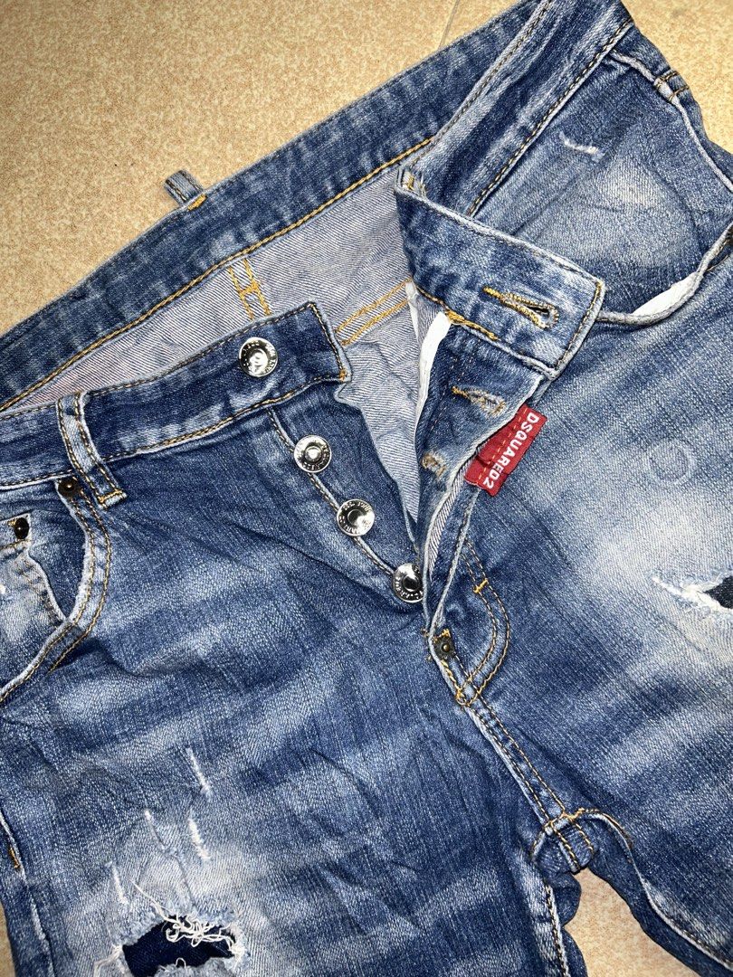 Dsquared2 Caten Heated Wash Denim Collection (Category: Jeans) located in Manila. Submitted by zerowasteco. (Listing ID 1466951802, Image 3). Description: -As new condition -Crispy pa -Dimes:Length 41 Waistline 34 Leg opening 7 -No issue Dm for more info!.