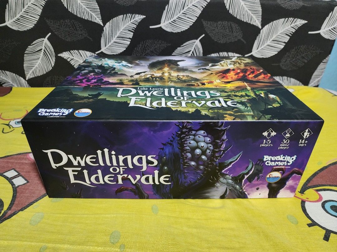 Dwellings of Eldervale Board Game (Category: Board Games & Puzzles) located in Quezon City. Submitted by gareki99 (Listing ID 1466788630, Image 1). Description: For Sale: Dwellings of Eldervale 2nd Ed Standard ₱4,800 ✨ Played only twice ✨ All cards sleeved ✨ All contents/components are in perfect condition except the rulebook 📖 Minor damage/crease on the front page of the rulebook (see photos) RFS: Need to free up space Originally wanted to sell