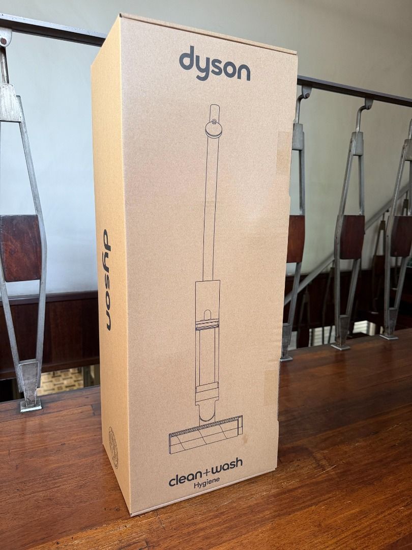 Dyson Clean Wash Vacuum (Category: Vacuum Cleaner & Housekeeping) located in Quezon City. Submitted by jhernan2000 (Listing ID 1466867036, Image 3). Description: Dyson Clean Wash Hygiene hard floor vacuum Legit. Brand New. Unused. Still sealed in box Php 33,000.00 (SRP is Php 39,900) Features: - Cleans dry dirt like a vacuum - Washes away wet mess and stains. - Lightweight - Lies flat - Self-clean cycle and Hot-air drying dock - Hygienic waste sy