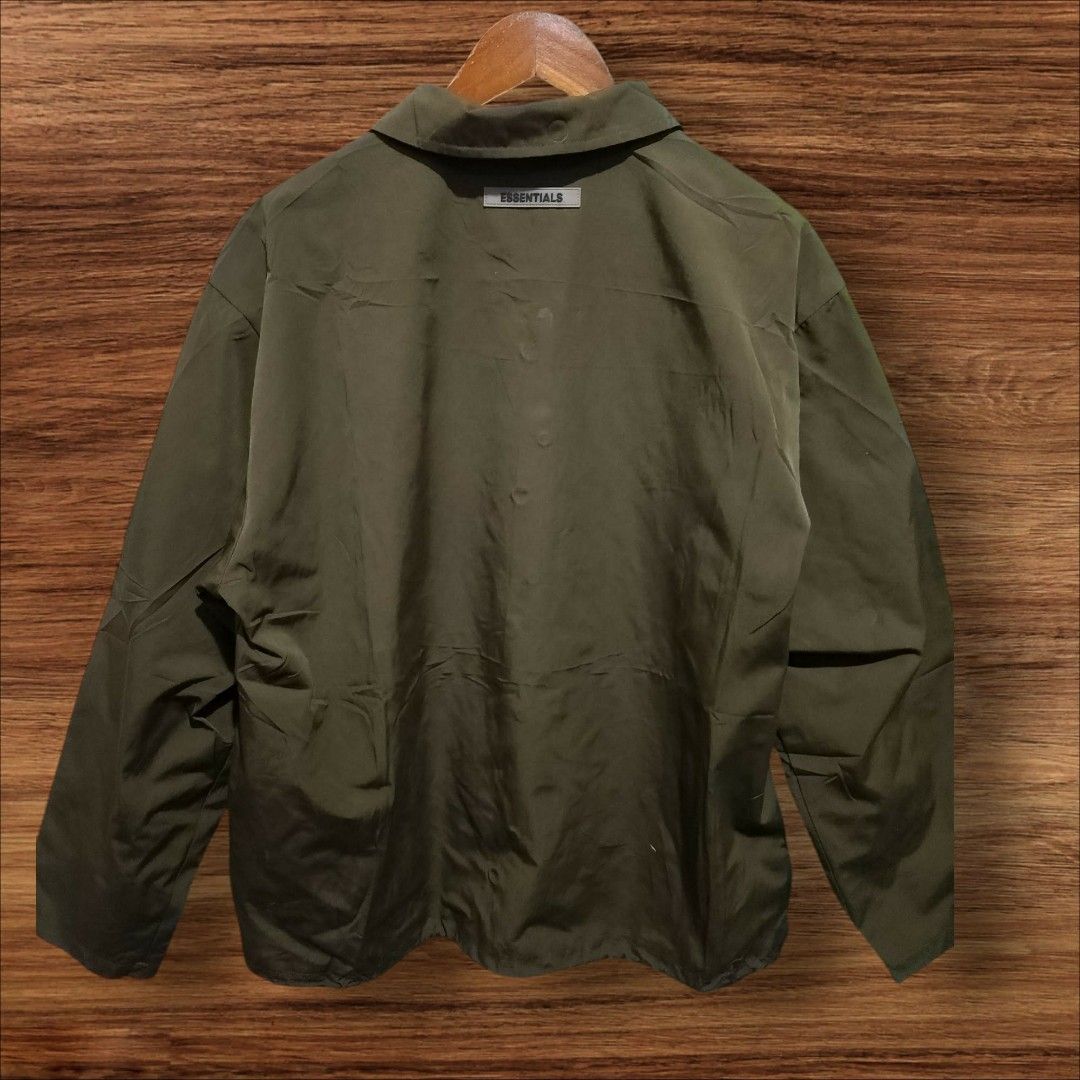 Essential Fog 6th (Category: Coats, Jackets and Outerwear) located in Manila. Submitted by the.good.thrift (Listing ID 1466945320, Image 2). Description: essential coach jacket olive green color reflectorize logo large excellent condition.