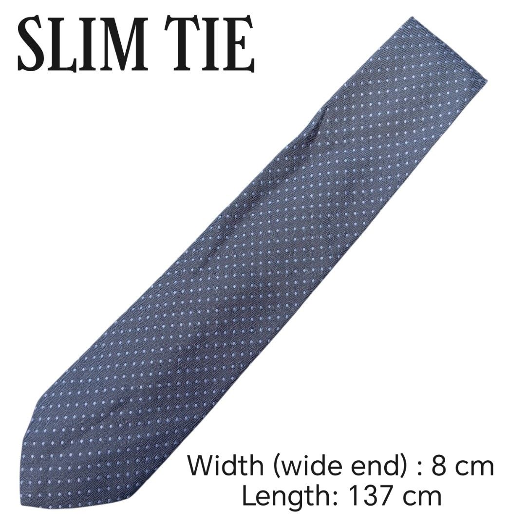 Exclusive Grey and white polka dot Neck tie (Category: Ties) located in Abucay. Submitted by gibzzz123 (Listing ID 1466814798, Image 2). Description: • All items are ON HAND and ready to be shipped/picked up. • Items are preloved/ukay, so please expect minimal signs of usage unless stated otherwise. • No major issues — good condition unless otherwise indicated in the listing. • Actual color may slightly vary due to lighting and screen settings. •