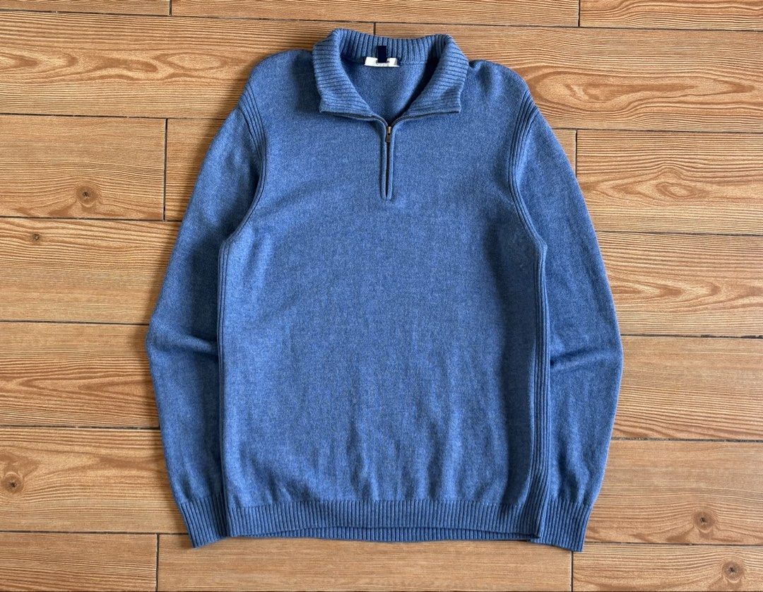 FACONABLE QZIP KNITTED LONGSLEEVE (Category: Coats, Jackets and Outerwear) located in Baras. Submitted by jnc__apparel (Listing ID 1466898312, Image 1). Description: 🏷️ FACONABLE QZIP KNITTED LONGSLEEVE 📌 Dimes: 28L x 20W 📌 Size: Large on tag for men 📌 Condition: Excellent 📌 Color rate: 9.5/10 📌 Issue: None ✅ Washed and ready to wear.