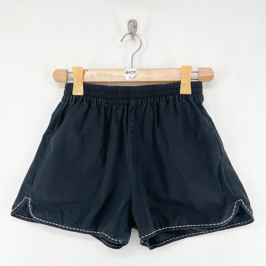 Fendi Contrast Stitch Shorts (Category: Shorts) located in Manila. Submitted by buzz.garments (Listing ID 1466949545, Image 1). Description: Size: Small on tag Dimensions(inches) -Waist/Width: 24”-32” (Strechable) -Hip: 17” -Front Rise: 13” -Thigh: 10” -Inseam: 2” -Outseam/Length : 14” -Leg Opening: 11” signs of usage - color may vary due to lighting. please manage your expectations-minimal and unseen flaws must be considered..