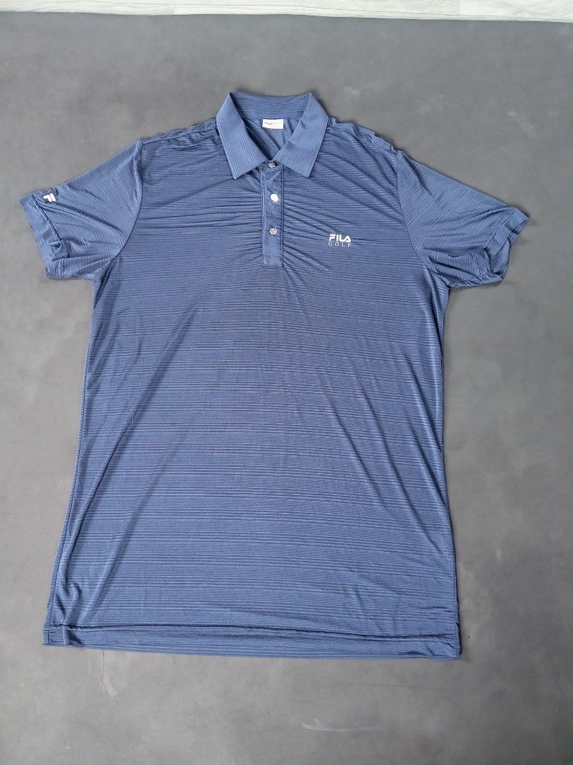 Fila golf (Category: Tshirts & Polo Shirts ) located in Legazpi City. Submitted by thrifttoflipp (Listing ID 1466890802, Image 1). Description: Navy blue Color rate 10/10 MOP via gcash Payment first policy +sf.