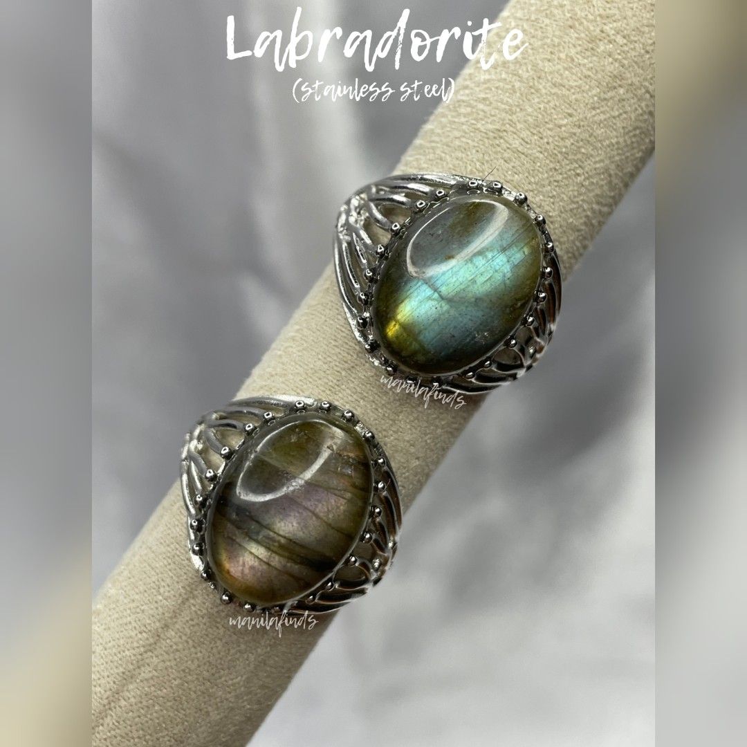 Flashy Labradorite oversized adjustable stainless steel rings (Category: Rings) located in Caloocan City. Submitted by manilafinds. (Listing ID 1466893824, Image 1). Description: ⚜️ Labradorite ⚜️ #manilafindsRings ✔️ Stainless Steel ✔️ Adjustable Fit 🎀 𝗔𝘃𝗮𝗶𝗹𝗮𝗯𝗹𝗲 𝗼𝗻 𝗺𝘂𝗹𝘁𝗶𝗽𝗹𝗲 𝗽𝗹𝗮𝘁𝗳𝗼𝗿𝗺𝘀 — 𝗳𝗶𝗿𝘀𝘁 𝘁𝗼 𝗽𝗮𝘆, 𝗳𝗶𝗿𝘀𝘁 𝘁𝗼 𝘀𝗲𝗰𝘂𝗿𝗲. 🎀 1️⃣ ₱550 2️⃣ ₱550 👆🏼 Tap ➡️ #MNLFindsAVAILABLE ⬅️ to view all available it