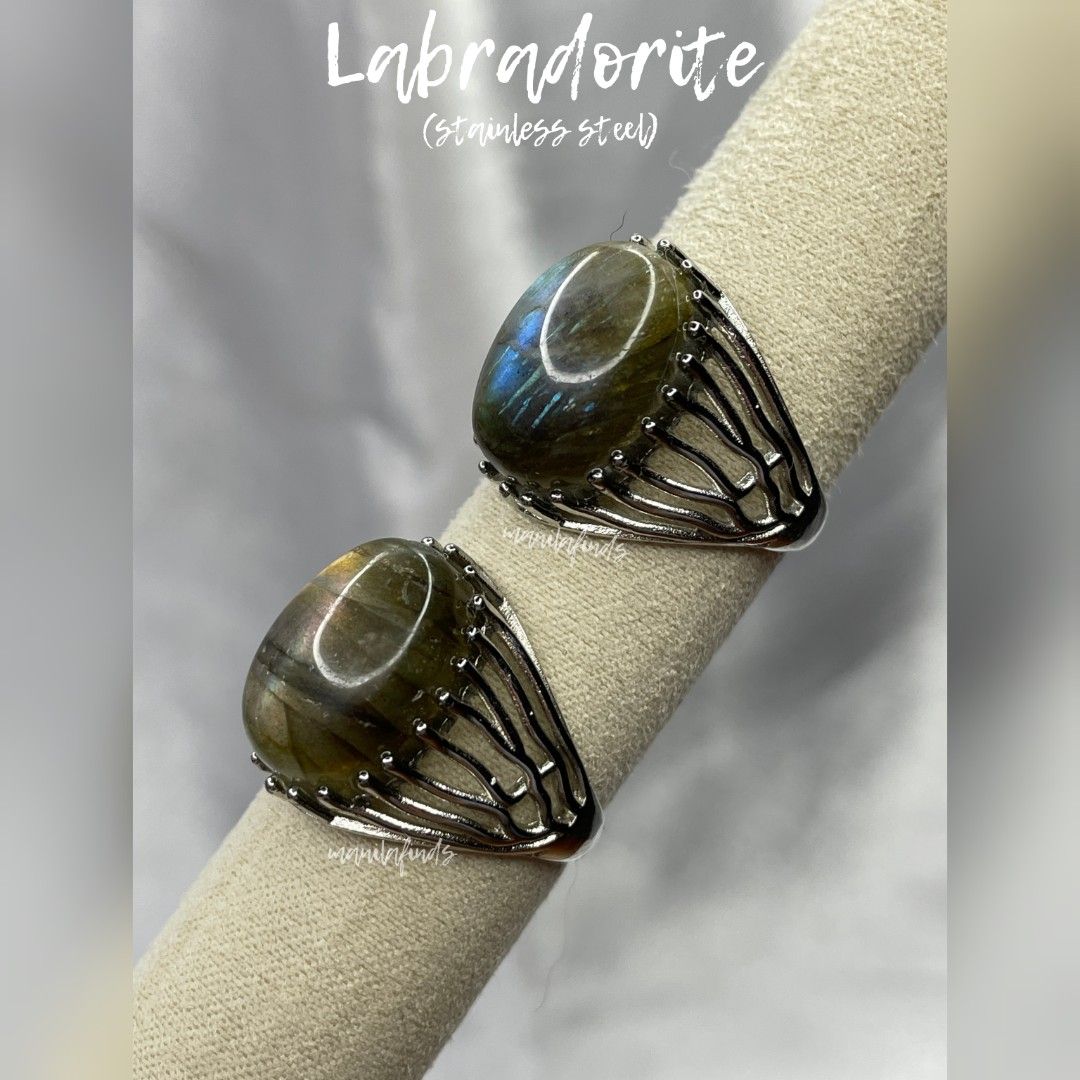 Flashy Labradorite oversized adjustable stainless steel rings (Category: Rings) located in Caloocan City. Submitted by manilafinds. (Listing ID 1466893824, Image 3). Description: ⚜️ Labradorite ⚜️ #manilafindsRings ✔️ Stainless Steel ✔️ Adjustable Fit 🎀 𝗔𝘃𝗮𝗶𝗹𝗮𝗯𝗹𝗲 𝗼𝗻 𝗺𝘂𝗹𝘁𝗶𝗽𝗹𝗲 𝗽𝗹𝗮𝘁𝗳𝗼𝗿𝗺𝘀 — 𝗳𝗶𝗿𝘀𝘁 𝘁𝗼 𝗽𝗮𝘆, 𝗳𝗶𝗿𝘀𝘁 𝘁𝗼 𝘀𝗲𝗰𝘂𝗿𝗲. 🎀 1️⃣ ₱550 2️⃣ ₱550 👆🏼 Tap ➡️ #MNLFindsAVAILABLE ⬅️ to view all available it