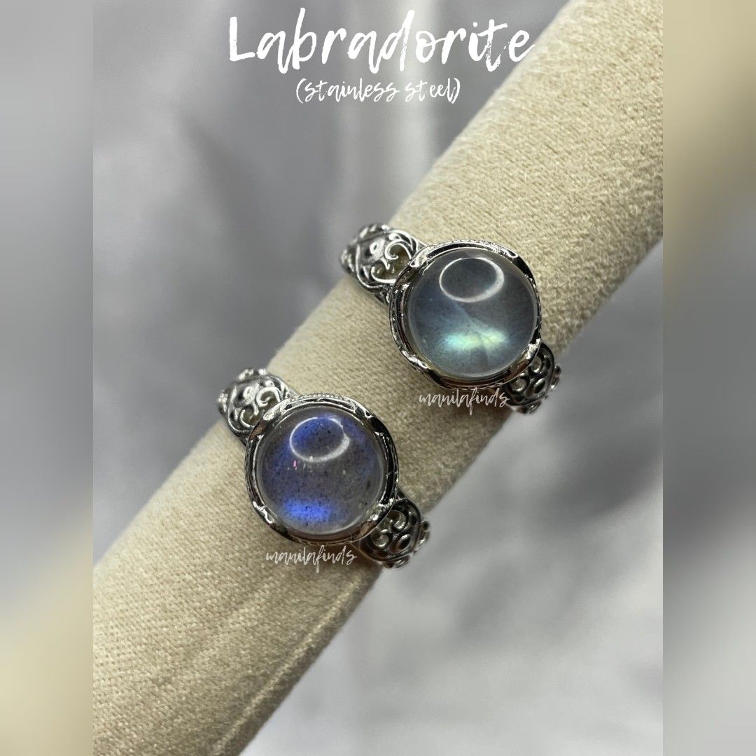 Flashy Labradorite stainless steel adjustable rings (Category: Rings) located in Caloocan City. Submitted by manilafinds. (Listing ID 1466885756, Image 1). Description: ⚜️ Labradorite ⚜️ #manilafindsRings ✔️ Stainless Steel ✔️ Adjustable Fit 🎀 𝗔𝘃𝗮𝗶𝗹𝗮𝗯𝗹𝗲 𝗼𝗻 𝗺𝘂𝗹𝘁𝗶𝗽𝗹𝗲 𝗽𝗹𝗮𝘁𝗳𝗼𝗿𝗺𝘀 — 𝗳𝗶𝗿𝘀𝘁 𝘁𝗼 𝗽𝗮𝘆, 𝗳𝗶𝗿𝘀𝘁 𝘁𝗼 𝘀𝗲𝗰𝘂𝗿𝗲. 🎀 1️⃣ ₱360 green flash 2️⃣ ₱360 blue flash 👆🏼 Tap ➡️ #MNLFindsAVAILABLE ⬅️ to view all