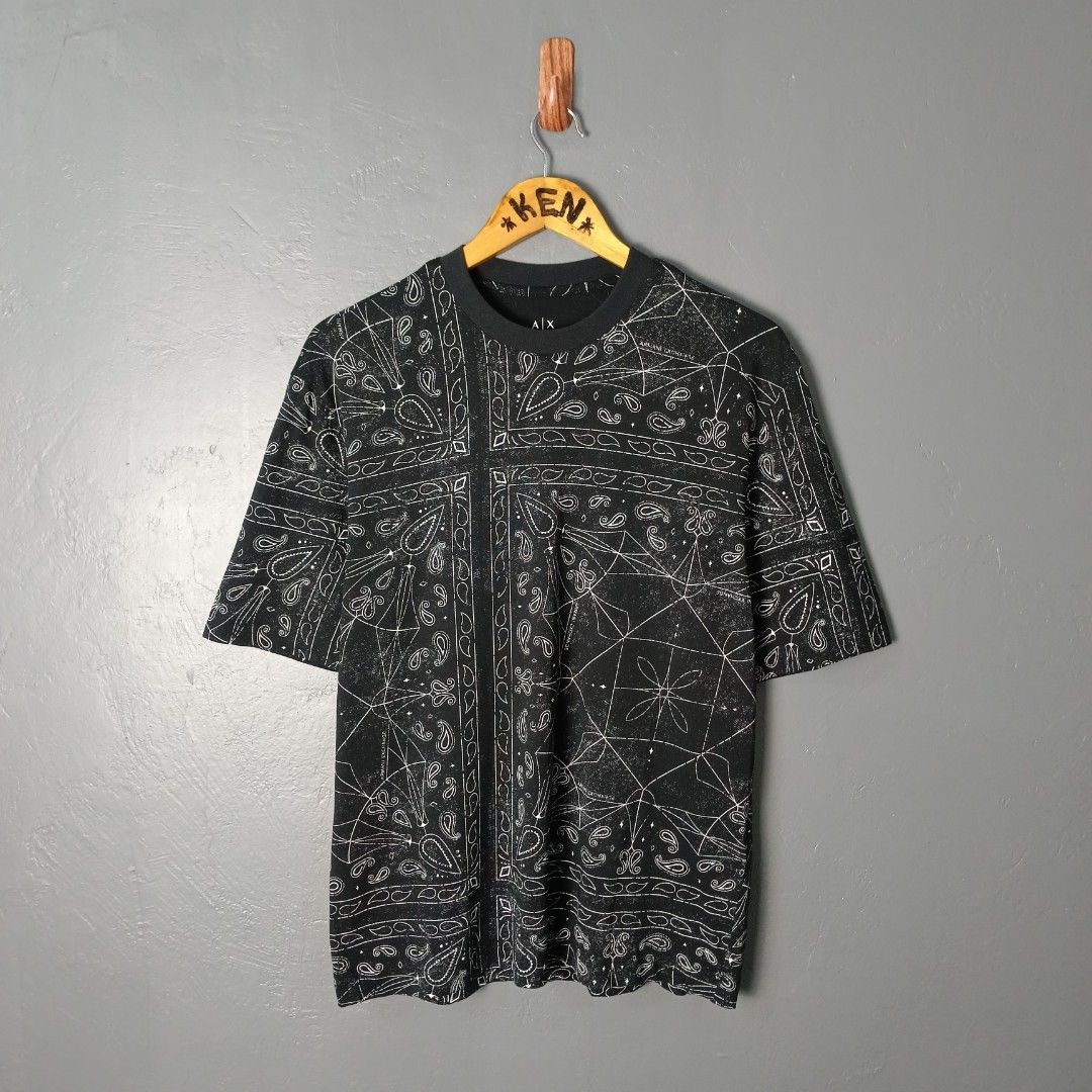 For Men - Armani Exchange - Paisley (Category: Tshirts & Polo Shirts ) located in Bacolod City. Submitted by drop.ph (Listing ID 1466867956, Image 1). Description: Armani Exchange - Paisley Authentic *Oversized *Size XS - 20.5x26 *Excellent *No Flaws *Price: 1,000php *Add SF if outside Bacolod City .