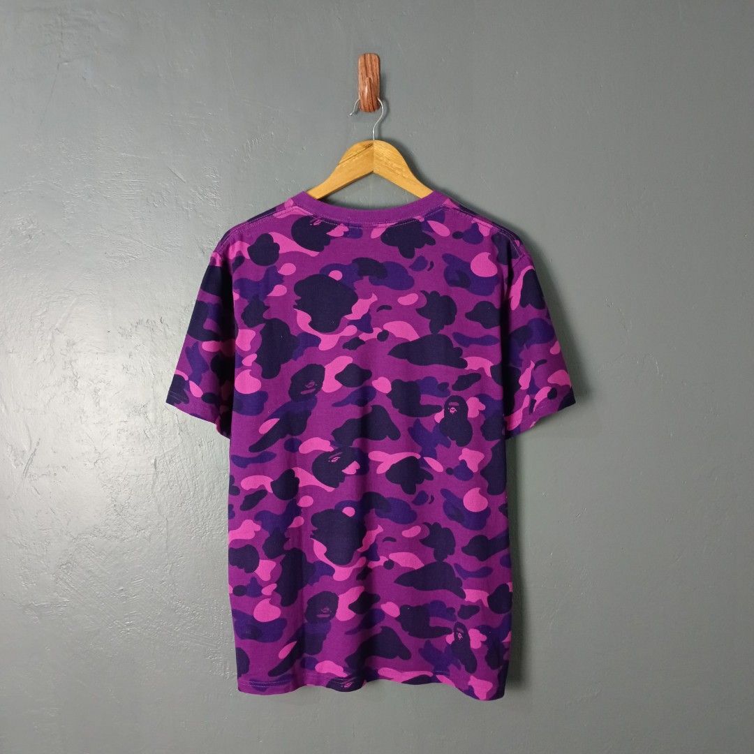 For Men - Bape - Tiger Head Camo (Category: Tshirts & Polo Shirts ) located in Bacolod City. Submitted by drop.ph (Listing ID 1466905069, Image 2). Description: Bape - Camo Tiger Shirt Authentic *Size L fits M - 20.5x27 *Excellent cloth *Stain on print *Price: 2,500php *Add SF if outside Bacolod City.