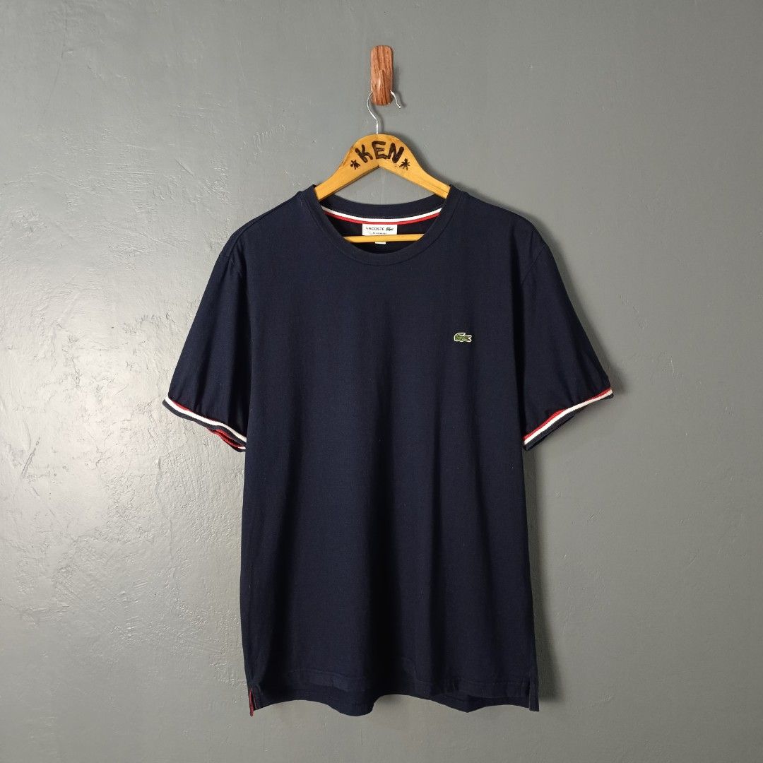 For Men - Lacoste (Category: Tshirts & Polo Shirts ) located in Bacolod City. Submitted by drop.ph (Listing ID 1466842528, Image 1). Description: Lacoste *Dark Navy *Size XL fits L - 21.5x27, 28 back *Excellent *No Flaws *Price: 1,000php *Add SF if outside Bacolod City .