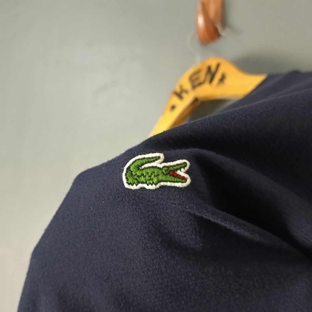 For Men - Lacoste (Category: Tshirts & Polo Shirts ) located in Bacolod City. Submitted by drop.ph (Listing ID 1466842528, Image 3). Description: Lacoste *Dark Navy *Size XL fits L - 21.5x27, 28 back *Excellent *No Flaws *Price: 1,000php *Add SF if outside Bacolod City .