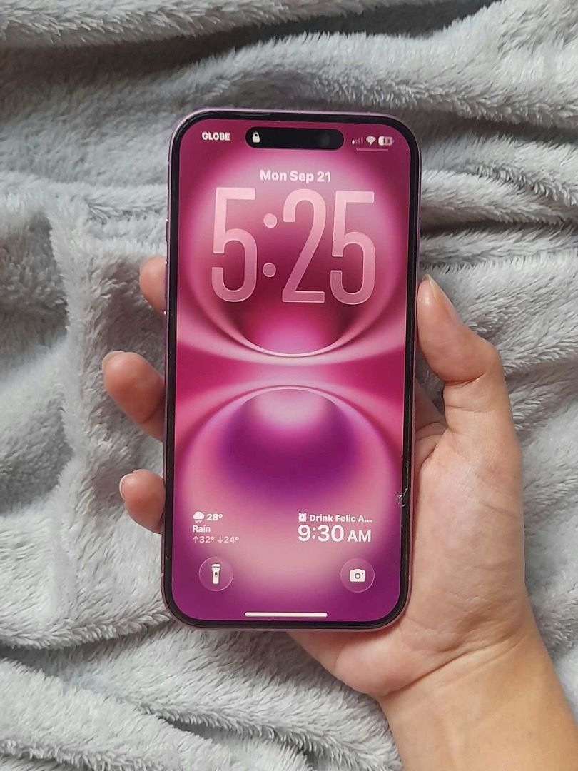 For sale: iPhone 16 128gb Pink💗✨🌸 (Category: iPhone 16 Series) located in Bulacan. Submitted by piapdlcrz (Listing ID 1466775607, Image 3). Description: - Model: iPhone 16 - Capacity: 128GB - Color: Pink - Condition: Excellent / Like New with original box - Warranty: Active until April 16, 2027 - Battery Health: 100% .