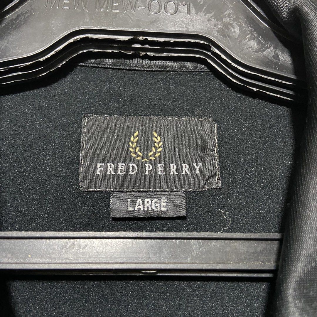 Fred Perry Track Jacket (Category: Luxury Apparel) located in Cebu City. Submitted by kibinilats (Listing ID 1466888429, Image 3). Description: Fred Perry Track Jacket Excellent condition Size Large 21.5x27 Pm.