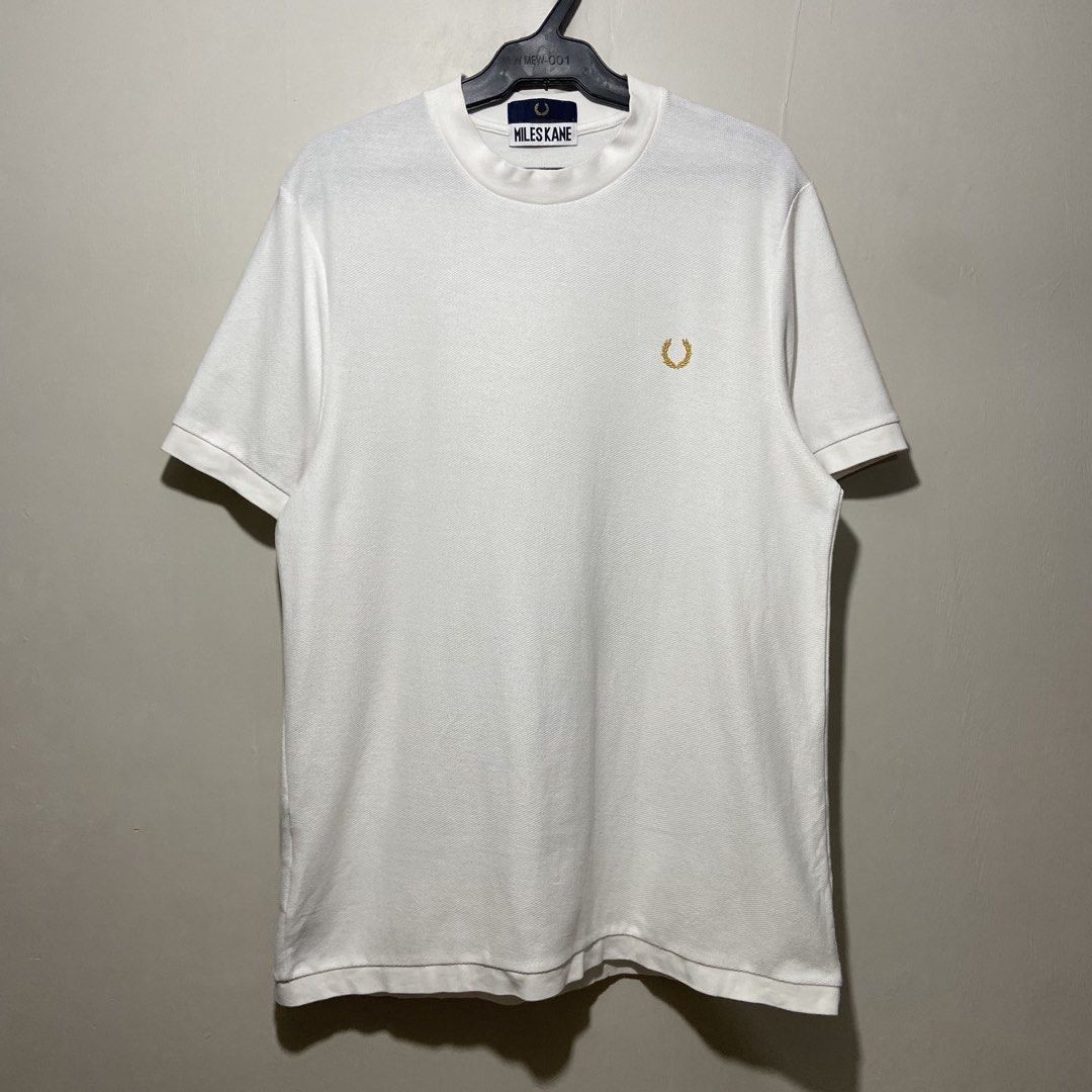 Fred Perry x Miles Kane Tee (Category: Luxury Apparel) located in Cebu City. Submitted by kibinilats (Listing ID 1466889487, Image 1). Description: Fred Perry x Miles Kane Tee Excellent condition Size Large 21x29 Pm .